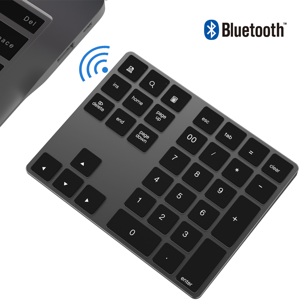 Bluetooth Numeric Keypad Aluminum Slim - Внешняя беспроводная Bluetooth-клавиатура для ввода данных,