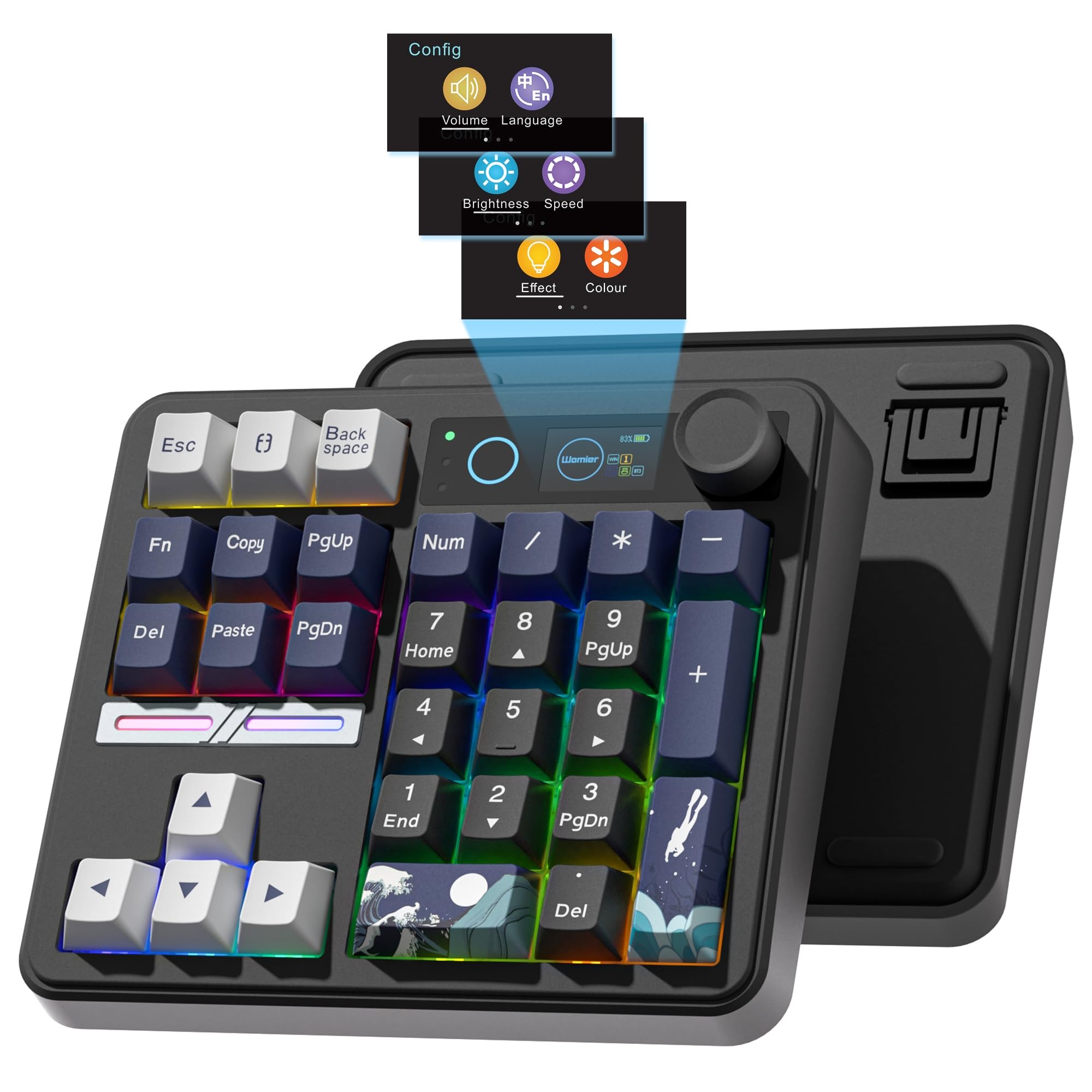 Mechanical Numpad Hot Swap Rgb Wireless - Мини-механическая цифровая клавиатура Womier SK30 с