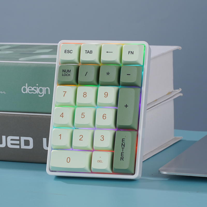 Mechanical Numpad Hot Swap Rgb Wireless - Беспроводная механическая цифровая клавиатура FREEWOLF K21,