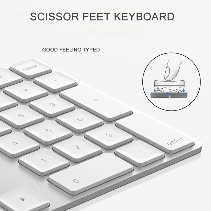 Миниатюрная ультратонкая Bluet – обзор и цена Bluetooth Numeric Keypad Aluminum Slim