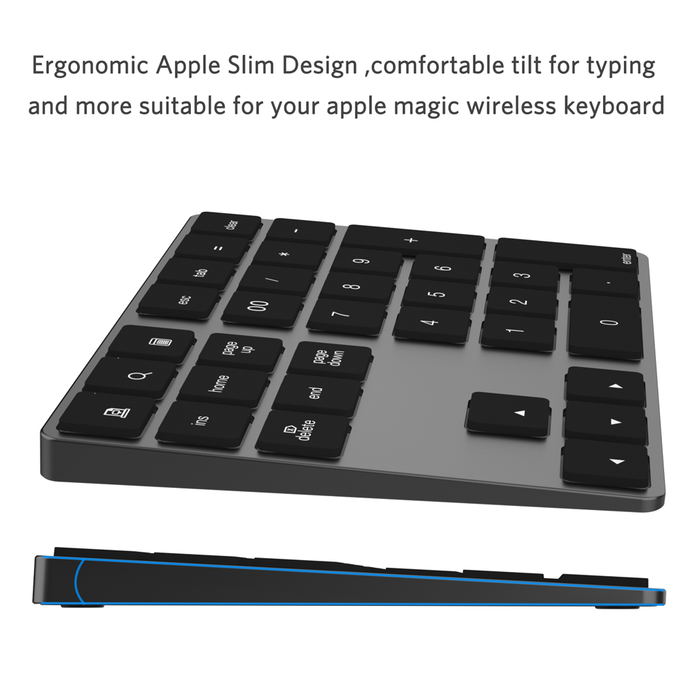 Внешняя беспроводная Bluetooth – обзор и цена Bluetooth Numeric Keypad Aluminum Slim