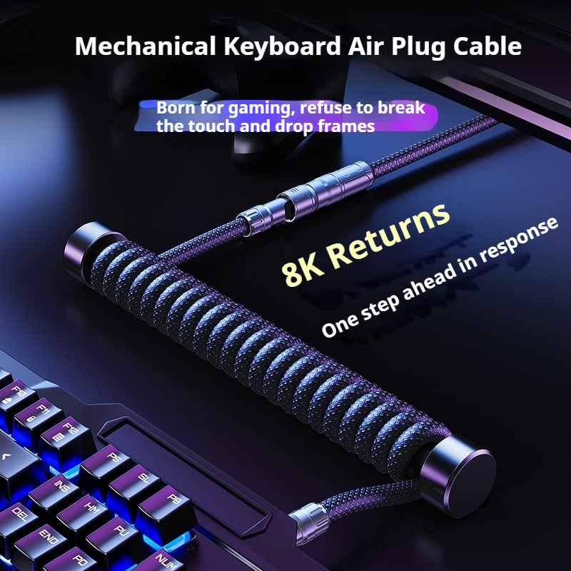 Кабель для клавиатуры Eary 1.2 – обзор и цена Type C Detachable Cable Coiled Keyboard