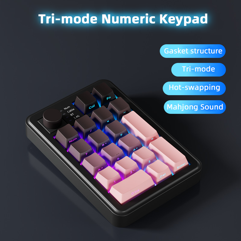 Трехрежимная цифровая клавиату – обзор и цена Mechanical Numpad Hot Swap Rgb Wireless