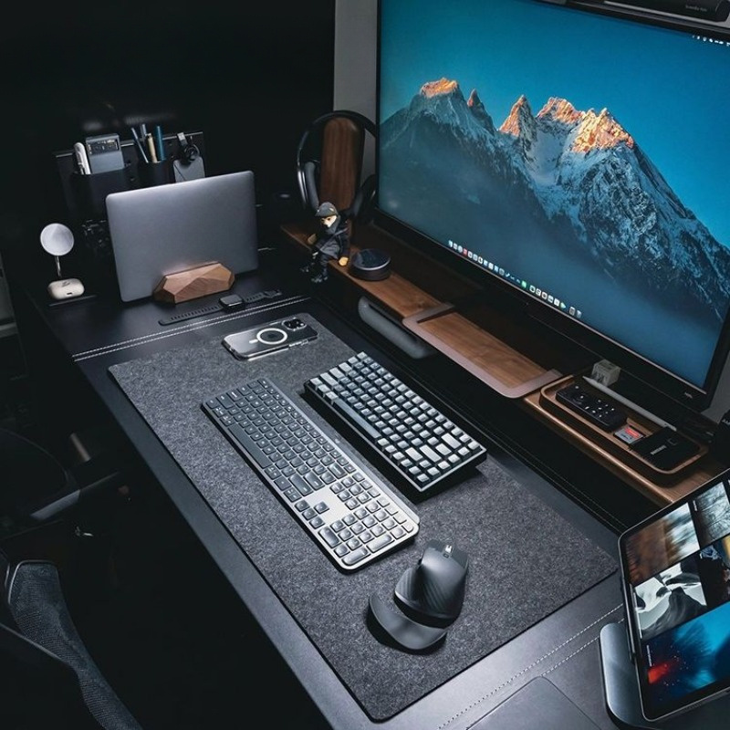 Очень большой фетровый коврик  – обзор и цена Desk Mat Mouse Pad Extra Large Felt