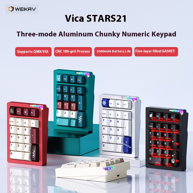 SUMREDA stars21-S Numpad Kits  – обзор и цена Mechanical Numpad Hot Swap Rgb Wireless