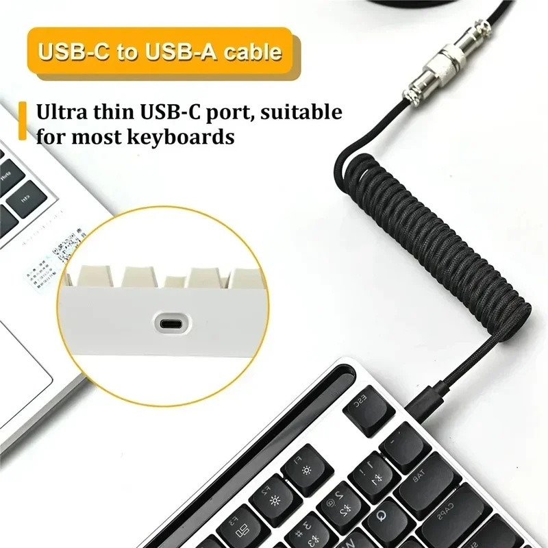 Механическая клавиатура Type C – обзор и цена Type C Detachable Cable Coiled Keyboard
