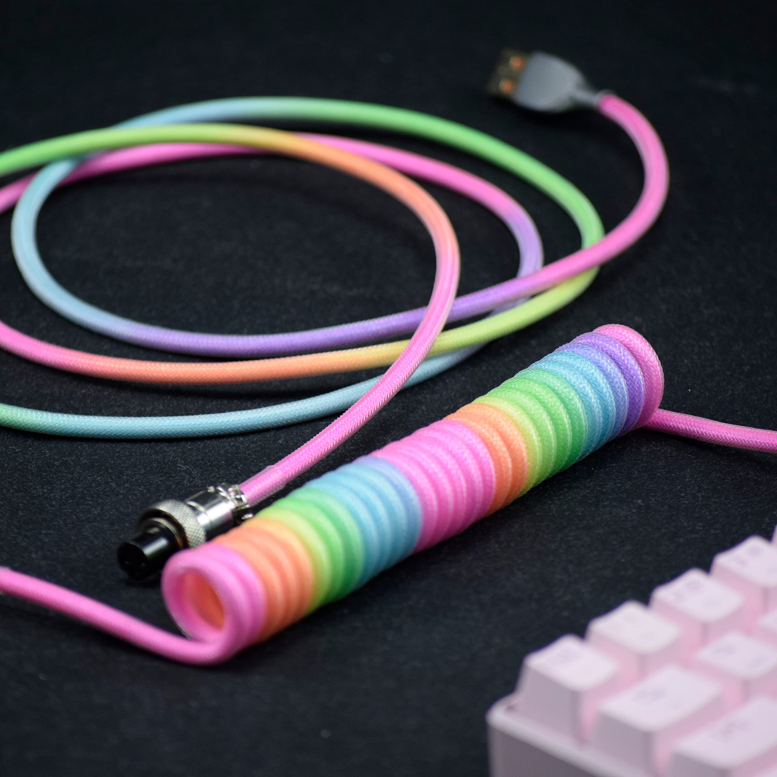 Кабели клавиатуры Type-C — USB – обзор и цена Type C Detachable Cable Coiled Keyboard