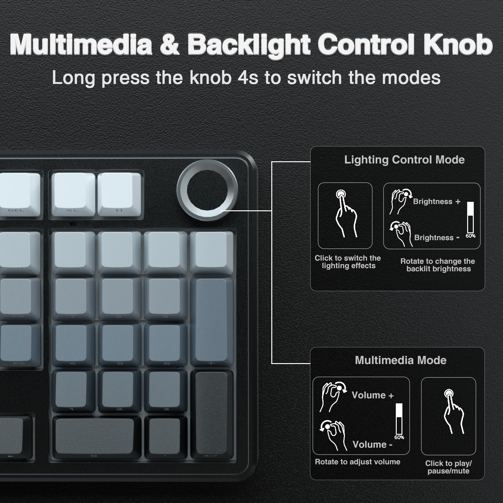 Беспроводная механическая клав – обзор и цена Mechanical Numpad Hot Swap Rgb Wireless