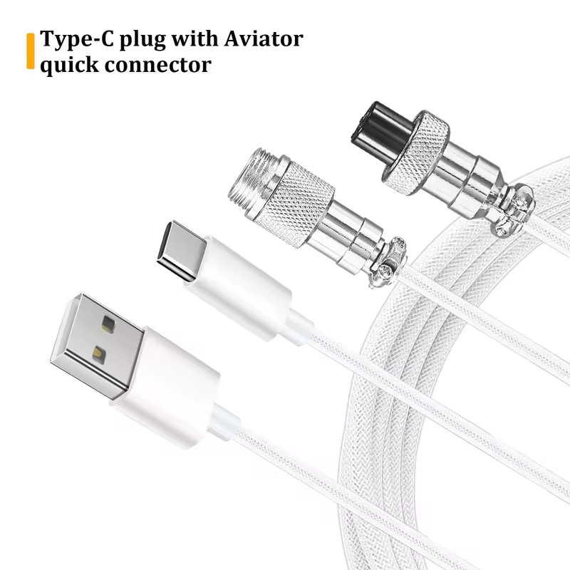 USB-кабель Type-C спиральный,  – обзор и цена Type C Detachable Cable Coiled Keyboard