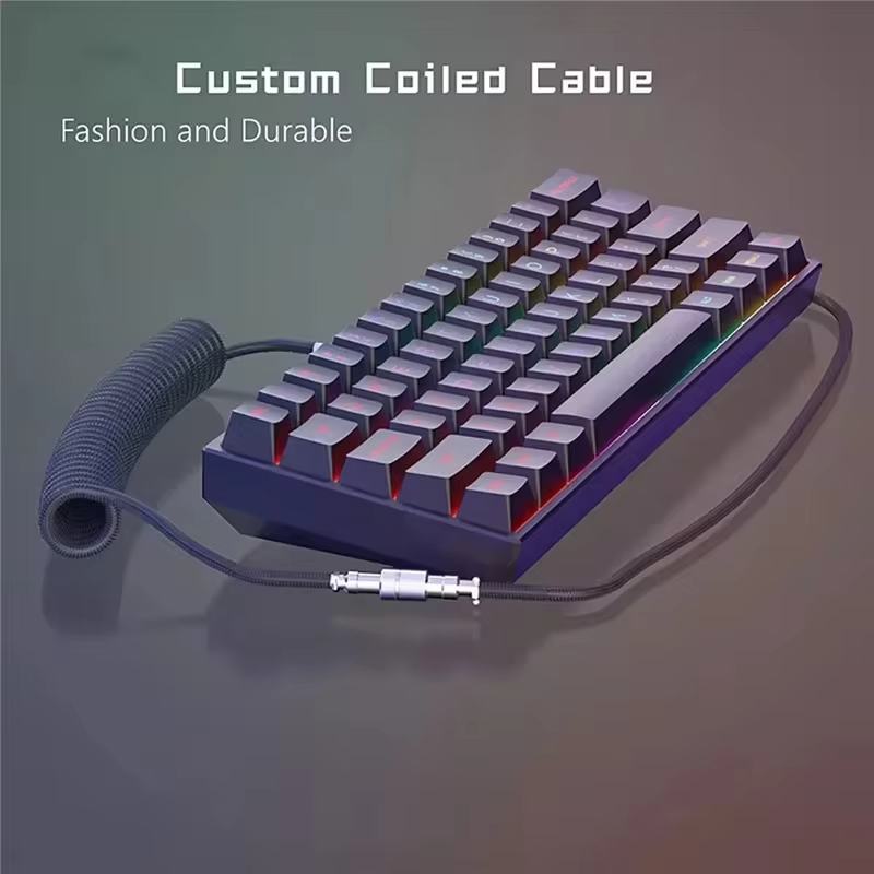 USB-кабель Type-C спиральный,  – обзор и цена Type C Detachable Cable Coiled Keyboard
