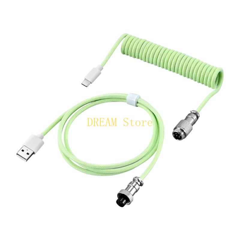 Съемный металлический спиральн – обзор и цена Type C Detachable Cable Coiled Keyboard