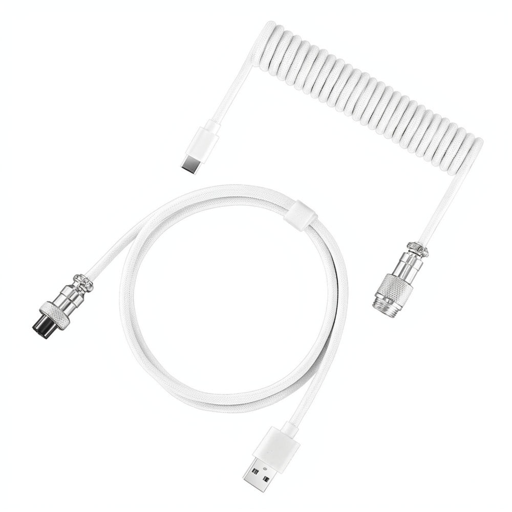Спиральный кабель Aviator для  – обзор и цена Type C Detachable Cable Coiled Keyboard
