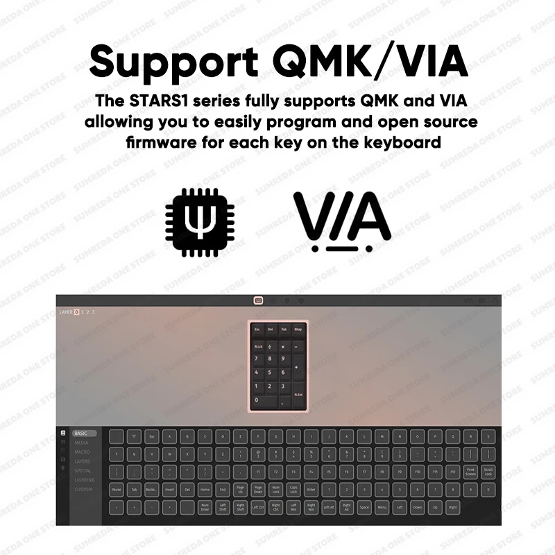 Weikav Stars21 Numpad Kits Бес – обзор и цена Mechanical Numpad Hot Swap Rgb Wireless
